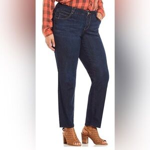 NWT- Democracy Women's Dark Blue Straight Leg 👖Jeans